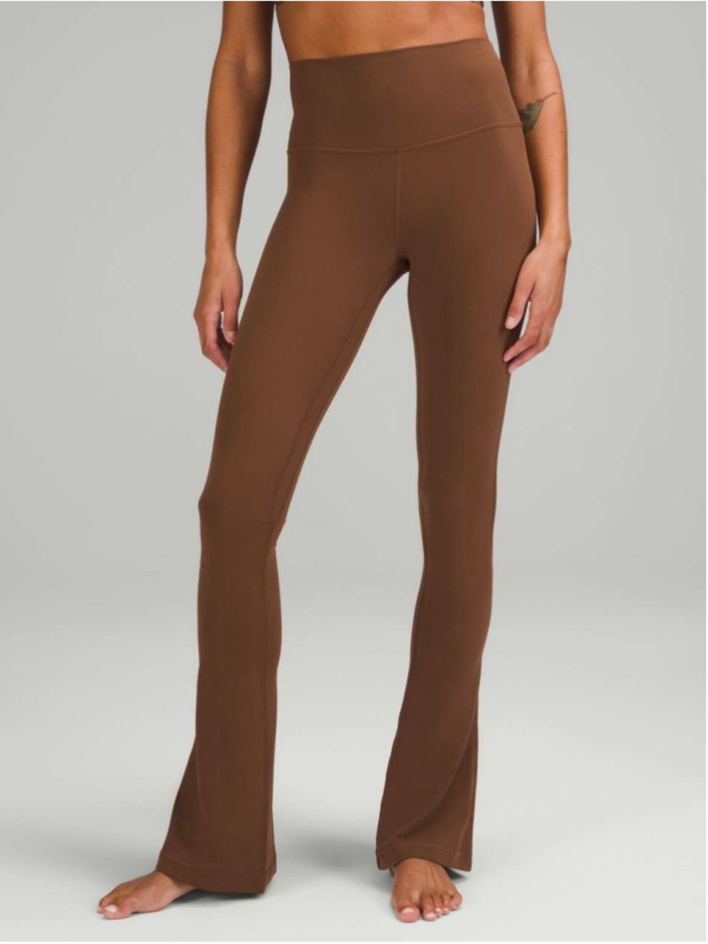lululemon athletica Align Brown High-Rise Mini Flare Leggings Chestnut Brown Sz0